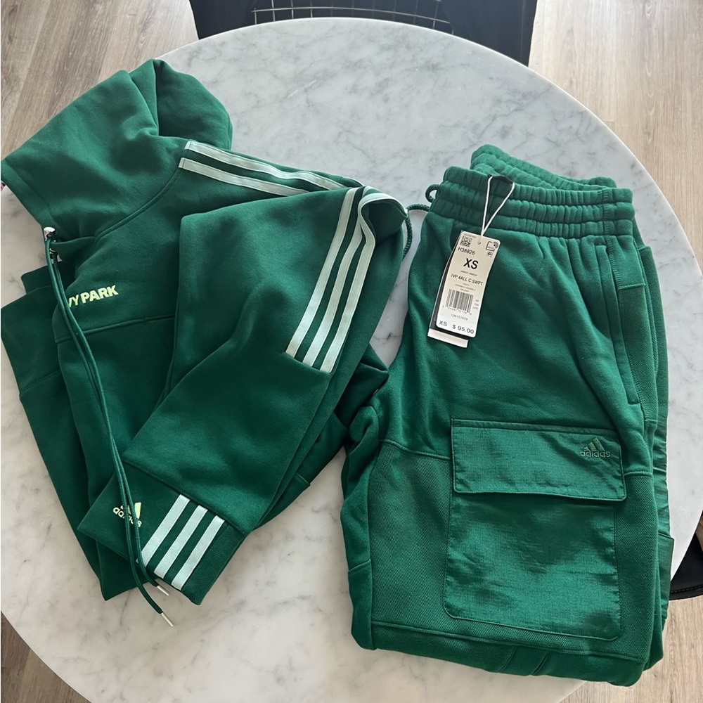 Ivy Park x ADIDAS 4ALL HOODIE Sweatsuit - Dark Green